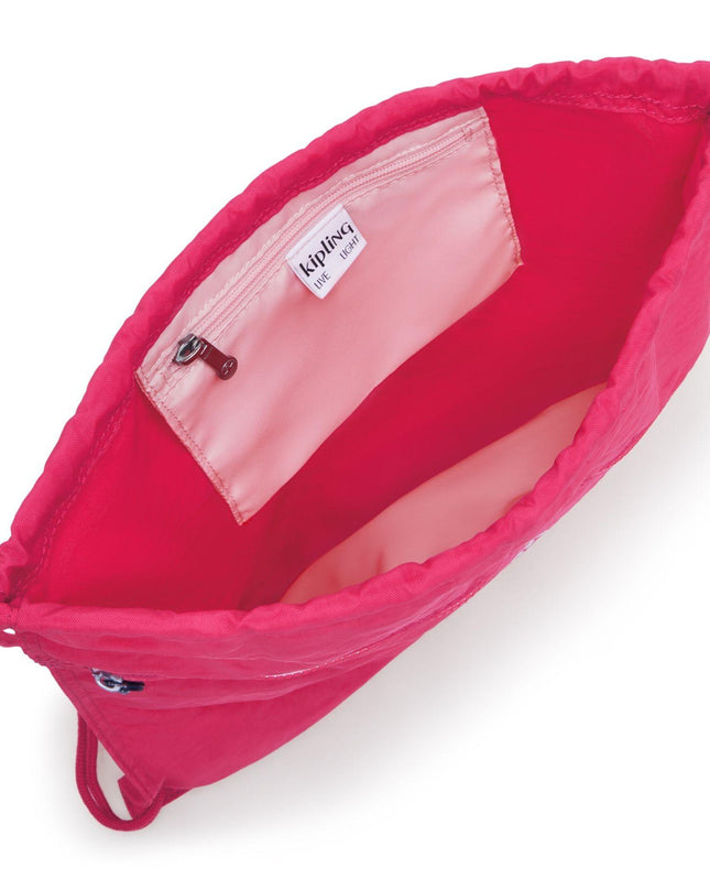 Kipling Sacca in Tessuto Fantasia Fucsia - MARIO SPATARELLA