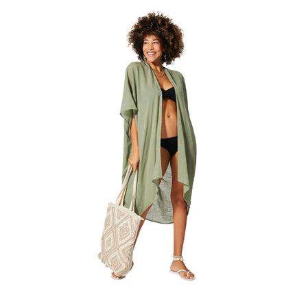 Kimono Estivo Lungo Verde KIMONO ESTIVO MBK5004B La Mano Boho 