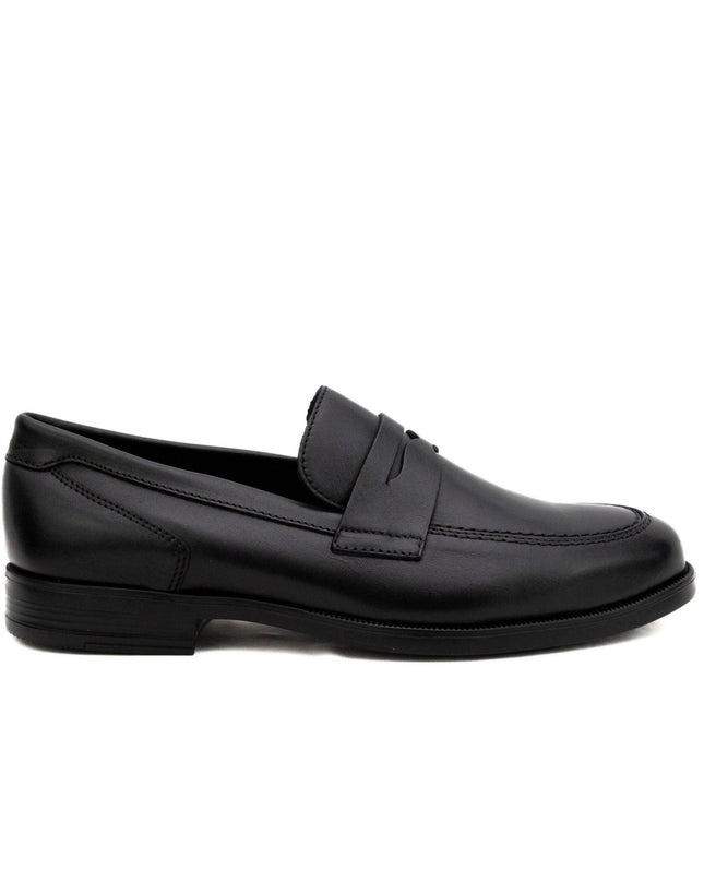 Callaghan Adaptaction Mocassino College Uomo in Pelle Nera - MARIO SPATARELLA