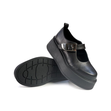 Ballerine con Zeppa Bruno Premi in Pelle Nero BM6002 BLACK Bruno Premi 