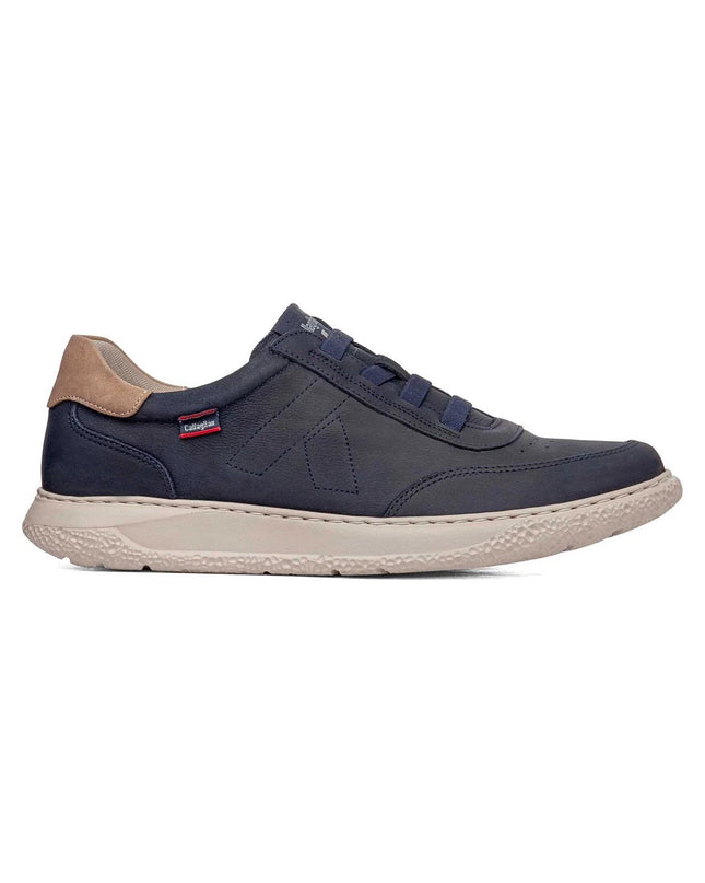 Callaghan Slipon Sneakers Uomo in Pelle Blu - MARIO SPATARELLA