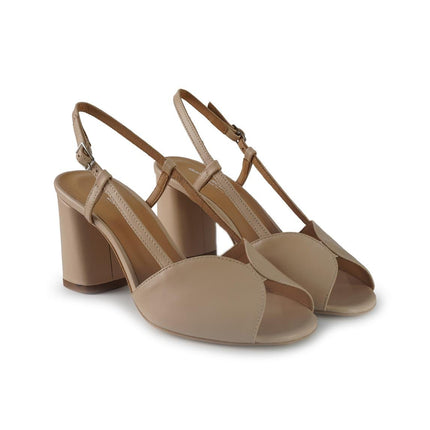 Gianmarco Sorelli Sandali Donna Tacco Alto in Pelle Nude - MARIO SPATARELLA