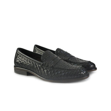 Vueva Mocassini Uomo in Pelle Intrecciata Blu MS464R18 NAVY Vueva 