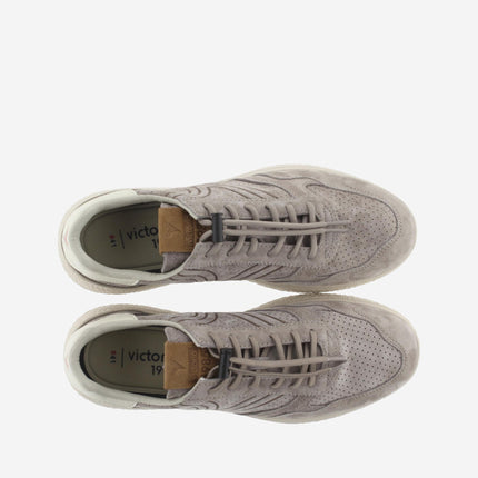 Victoria Sneakers Uomo in Camoscio Taupe - MARIO SPATARELLA