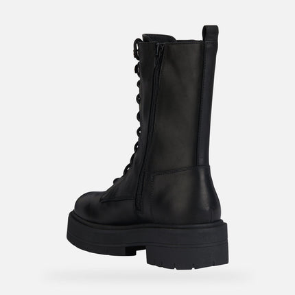 Anfibi Donna Pelle Nero D36VDJ SPHERICA BLACK Geox 