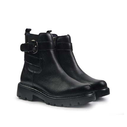 Callaghan Stivaletti Donna con Fibbia in Pelle Nero 32917 ISASA BLACK Callaghan 