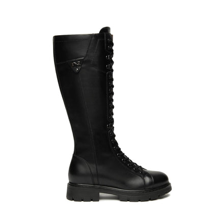 Nero Giardini Stivali Anfibi Donna in Pelle Nero I514768D NERO 100 Nero Giardini 