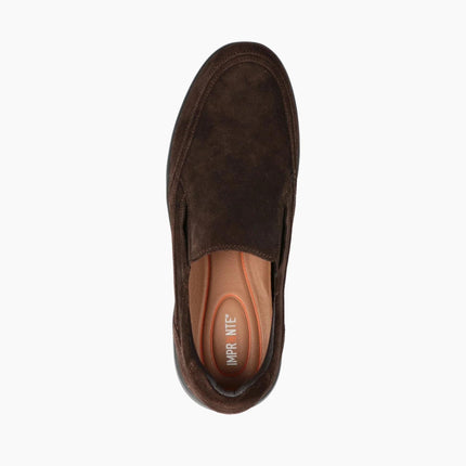 Impronte Mocassini Slip On Chelsea Uomo in Camoscio Marrone STUCKY SLIP ON DARK BROWN Impronte 