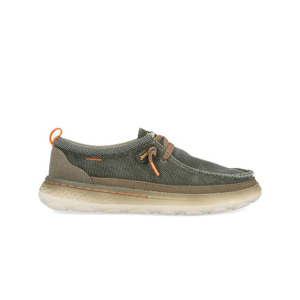 Jeep Wallabee Slip On Uomo in Tessuto Verde KAUAI WALLABEE KNT MILITARY Jeep Footwear 