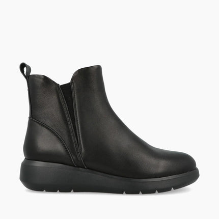 Impronte Stivaletti Donna con Zeppa in Pelle Nero MOKA CHELSEA BLACK Impronte 