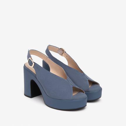 Nero Giardini Sandali Donna Spuntato con Tacco e Plateau in Camoscio Avio E513646D AVIO 203 Nero Giardini 