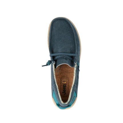 Jeep Wallabee Uomo in Canvas Blu - MARIO SPATARELLA