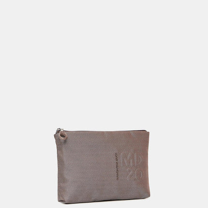 Pochette con Zip in Tessuno Taupr QMMN9 MD20 VANITY TAUPE Mandarina Duck 