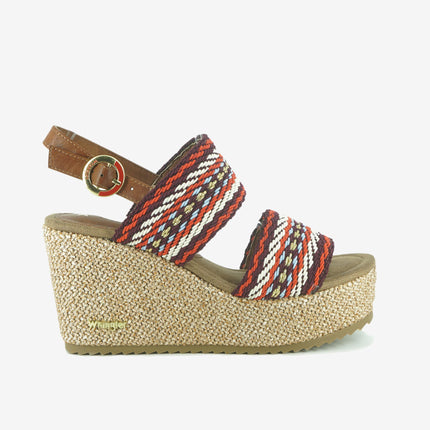 Sandali Donna con Zeppa MARBELLA MOONLIGHT RED Wrangler 
