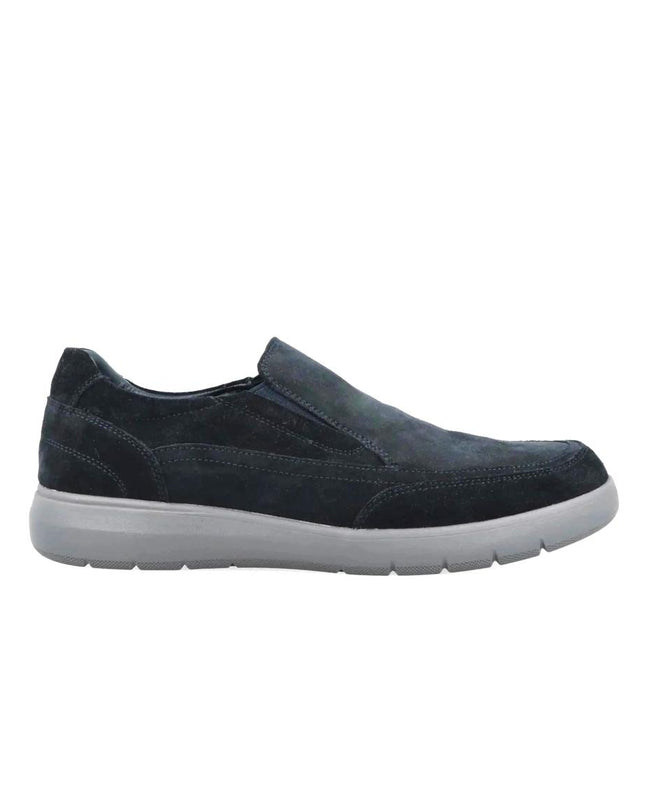 Impronte Mocassini Slip On Chelsea Uomo in Camoscio Blu - MARIO SPATARELLA