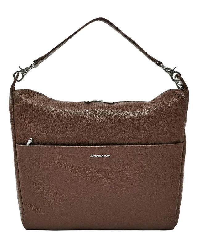 Mandarina Duck Borsa Donna Multitasche in Pelle Marrone Chocolat FZTA2 MELLOW LEATHER MILK CHOCOLATE Mandarina Duck 