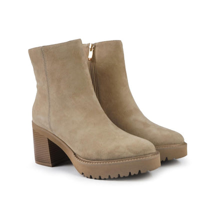 Callaghan Stivaletti Donna con Tacco e Plateau in Camoscio Humus 679963 SING HUMUS Callaghan 