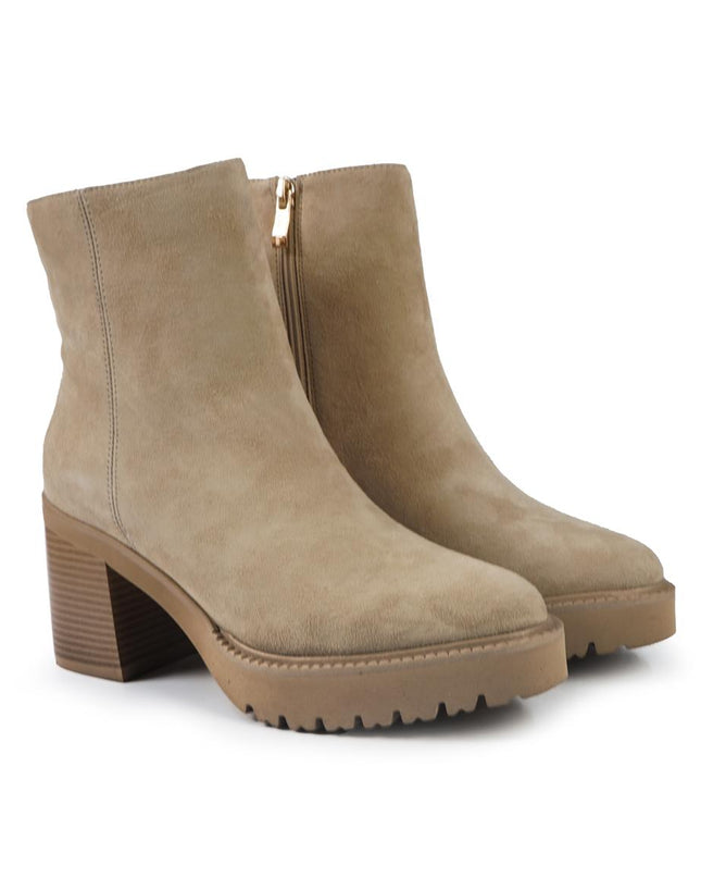 Callaghan Stivaletti Donna con Tacco e Plateau in Camoscio Humus 679963 SING HUMUS Callaghan 