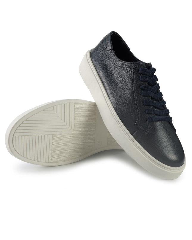Vueva Sneakers Bassa Uomo in Pelle Blu MS638R05 NAVY Vueva 