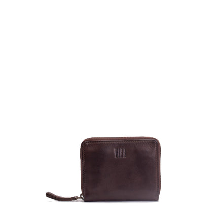 Biba Portafoglio Donna in Pelle Marrone con Zip BT11 BOSTON DARK BROWN Biba 