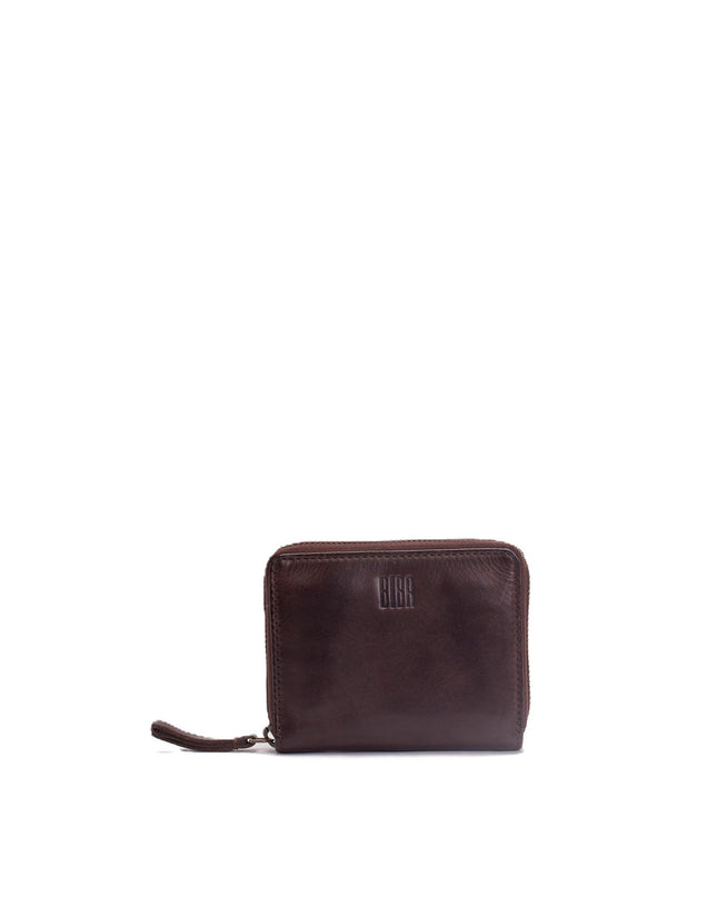 Biba Portafoglio Donna in Pelle Marrone con Zip BT11 BOSTON DARK BROWN Biba 