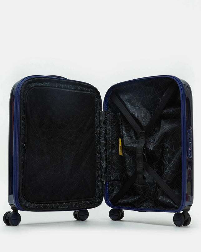 Mandarina Duck Trolley Bagaglio a Mano Espandibile  4 Ruote Blu Metal OUV24 LOGODUCK BLUE INDIGO Mandarina Duck 