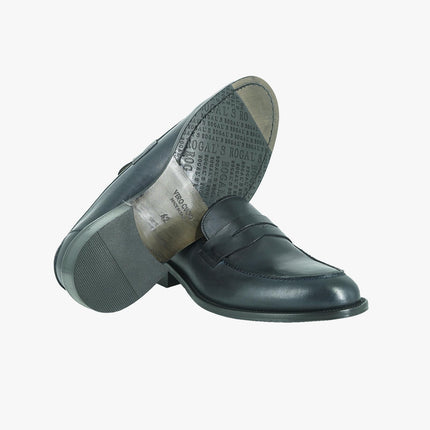 Mocassini College Uomo Fondo Cuoio Cucito PIANTA1 BLU P23 Rogal's 