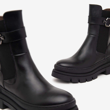 Nero Giardini Stivaletti Combat Donna Pelle Nero - MARIO SPATARELLA