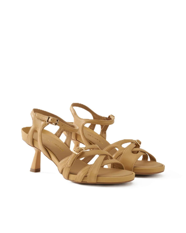 Bruno Premi Sandalo Donna Tacco Kitten in Pelle Sabbia BN5010X NAPPA Bruno Premi 