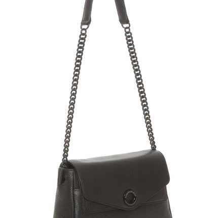Borsa Tracolla in Pelle Nero JYT02 MELLOW NEON NERO 001 Mandarina Duck 