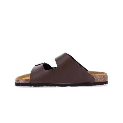 Grunland Sandali Uomo Plantare Sughero Doppia Fibbia Moro CB3013 HOBO BROWN Grunland 