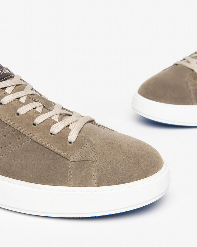 Sneakers Uomo Bassa Camoscio E400220U BISCOTTO 352 Nero Giardini 