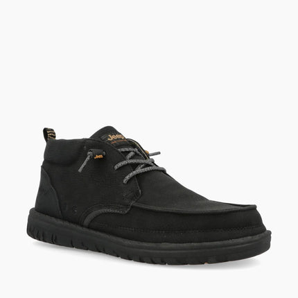 Jeep Polacchine Uomo in Ecopelle Nero SAMOA MID BLACK Jeep Footwear 