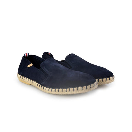 Espadrillas Verbenas Bassa da Uomo in Camoscio Blu - MARIO SPATARELLA