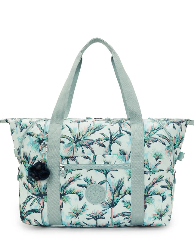 Kipling Borsone Shopper Viaggio in Tessuto Fantasia More Palm Trees ART M MORE PALM TREES Kipling 