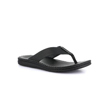Grunland Sandali Infradito Uomo in Pelle Nera CI3083 LAPO NERO Grunland 