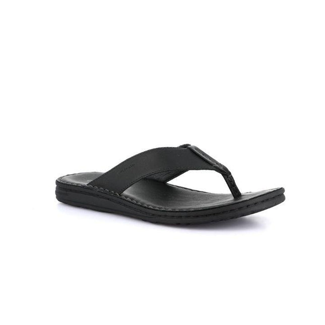 Grunland Sandali Infradito Uomo in Pelle Nera CI3083 LAPO NERO Grunland 
