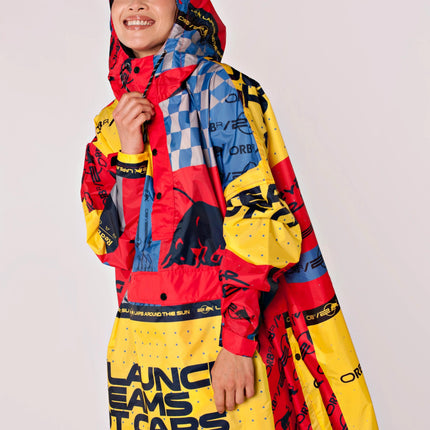 Rainkiss Mantella Antipioggia Poncho Box Box RAIN PONCHO BOX BOX ORACLE RED BULL RACING RAINKISS 