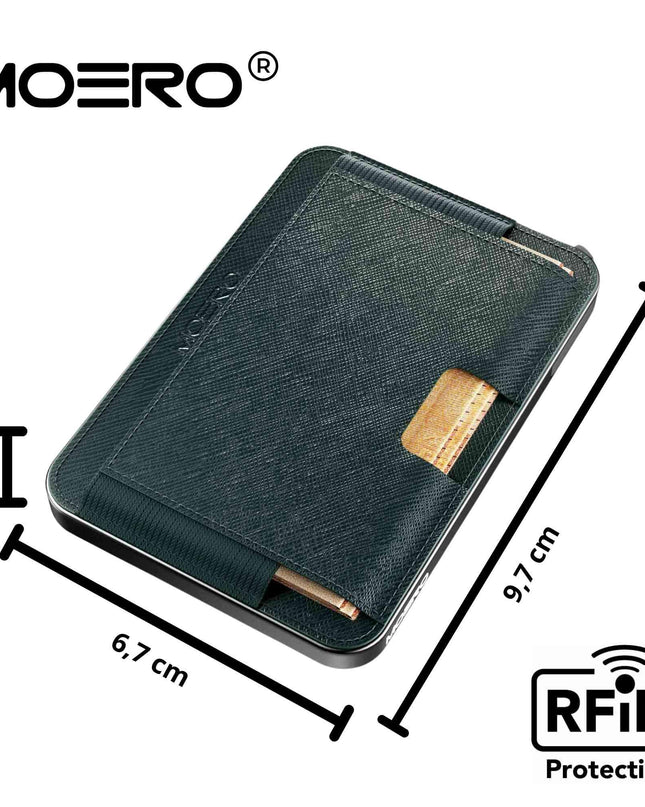 Moero M2 Pro Saffiano Green Portafoglio Slim - MARIO SPATARELLA