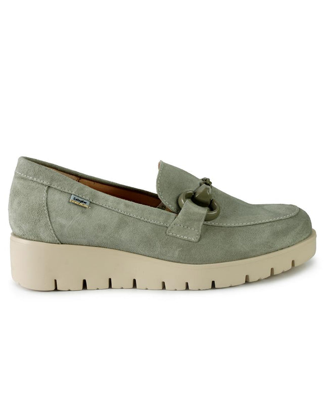 Callaghan Mocassini Donna con Zeppa in Camoscio Verde 58512 BARI OLIVA Callaghan 
