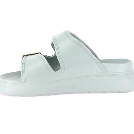 Grunland Sandali Ciabatta Platform Doppia Fibbia Donna in Gomma Salvia CI1906 DALA SALVIA Grunland 