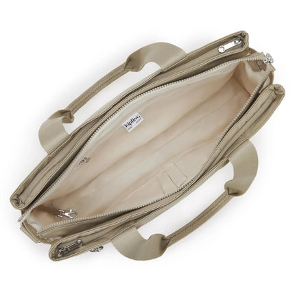 Borsa Lavoro Kipling Lapdop 15 Pollici con Tracolla in Tessuto Beige ELYSIA WORK BOHO TAN Kipling 