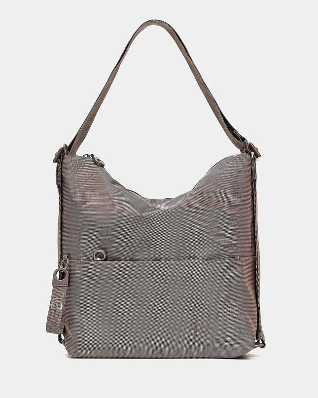 Mandarina Duck Borsa Convertibile Zaino in Tessuto Taupe - MARIO SPATARELLA