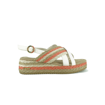 Sandali Donna con Zeppa KIM FLAG CROSS CORAL Wrangler 