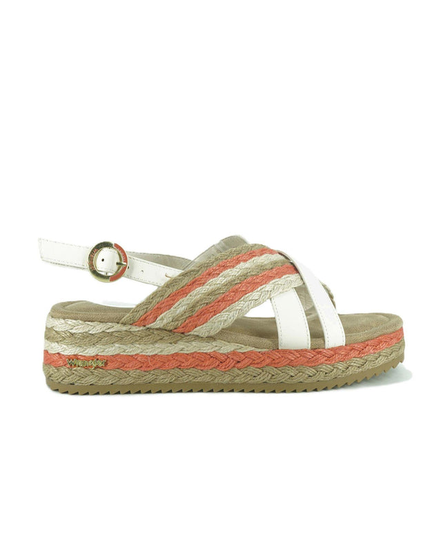 Sandali Donna con Zeppa KIM FLAG CROSS CORAL Wrangler 