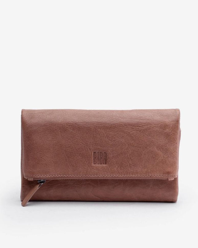 Biba Portafoglio Lungo in Pelle Taupe con Portamonete - MARIO SPATARELLA