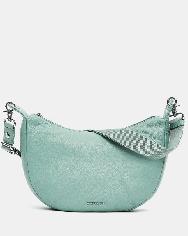 Mandarina Duck Borsa in Pelle Verde Acqua con Tracolla FZT03 MELLOW LEATHER ICEBERG GREEN Mandarina Duck 