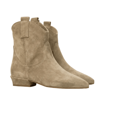 Spatarella Stivaletto Tubolare Donna in Camoscio Sabbia - MARIO SPATARELLA