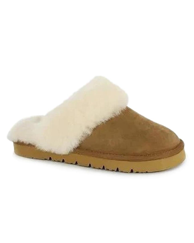 Pantofole Donna in Pelle CI2721 CUOIO Grunland 