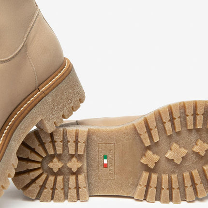 Nero Giardini Stivaletti Anfibi Donna Tubolare in Nabuk Marmo - MARIO SPATARELLA